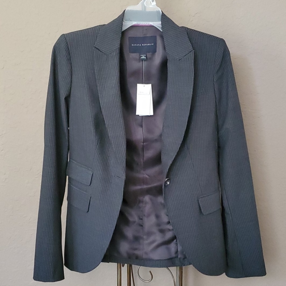 Banana Republic Classic Essential Blazer/Dark Gray